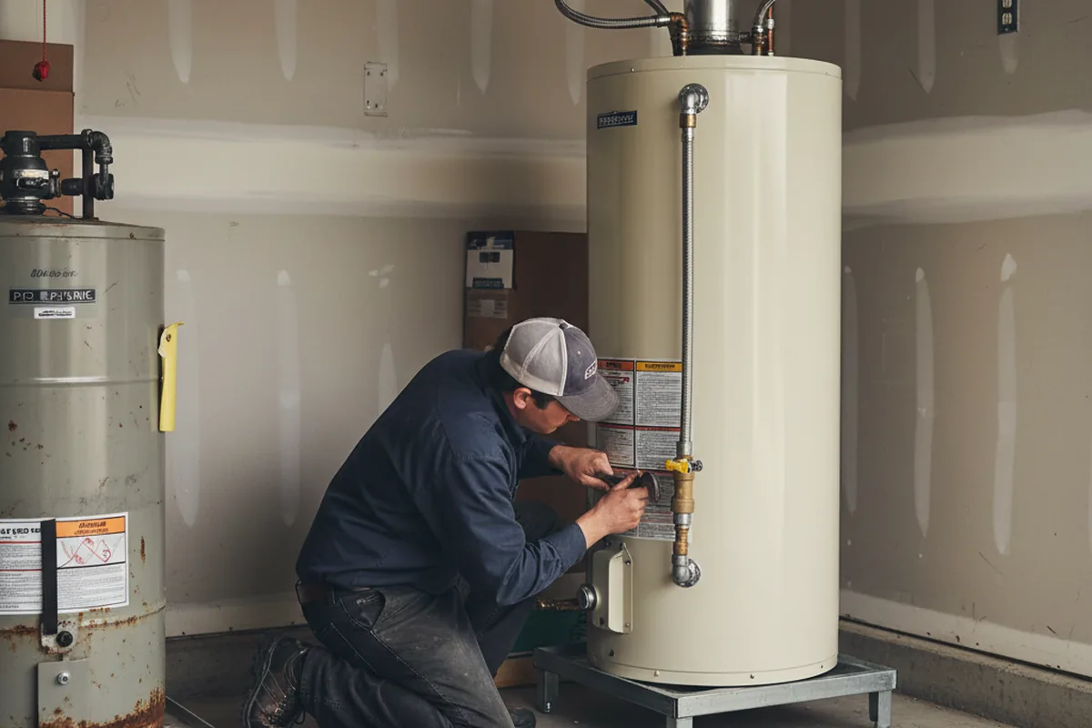 Water heater and shutoff valve replacement in Payson