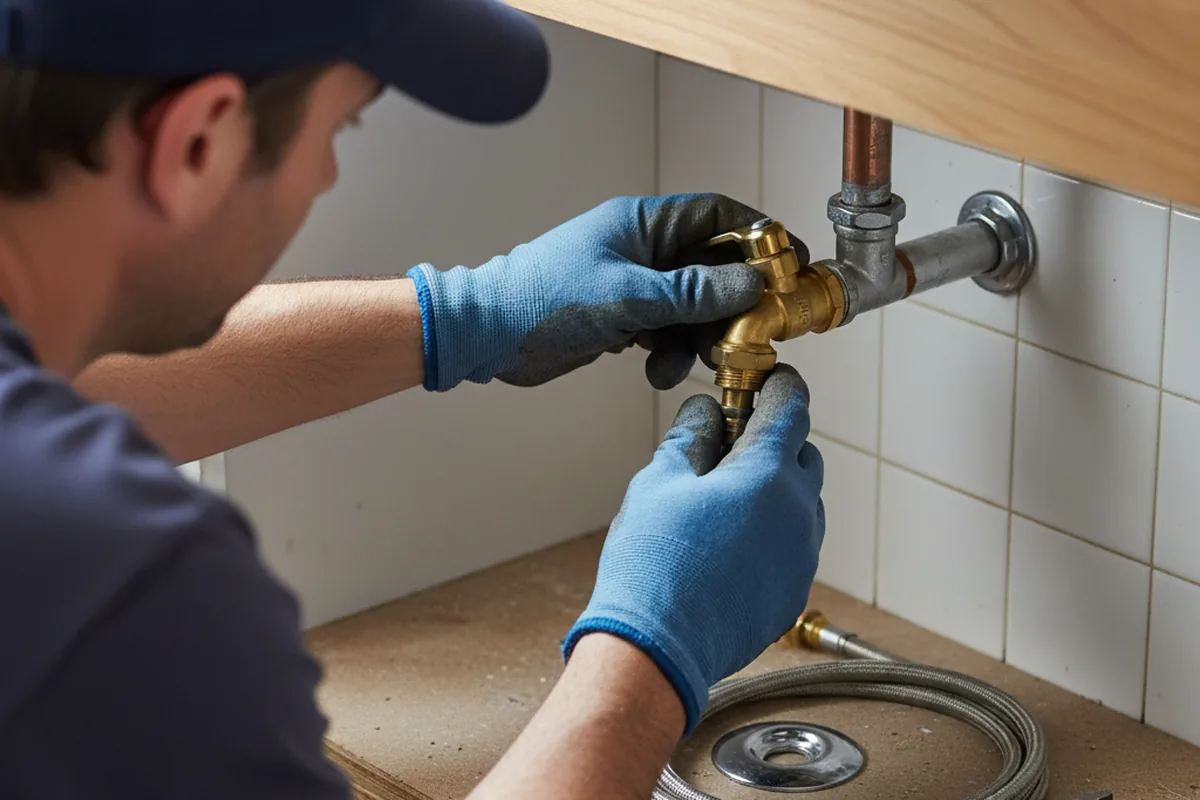 Shutoff valve and fitting work during Emergency Plumbing in Payson